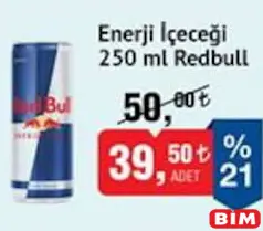 RED BULL ENERJİ İÇECEĞİ 250 ML